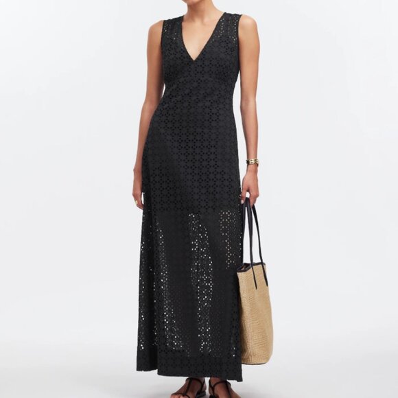 Eyelet V-Neck Maxi Dress - Picture 1 of 1
